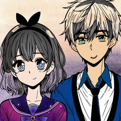 manga girl and boy