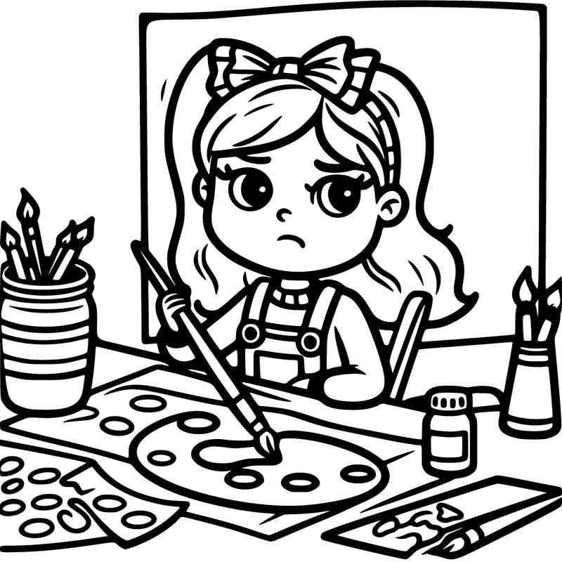 difficile girl painting