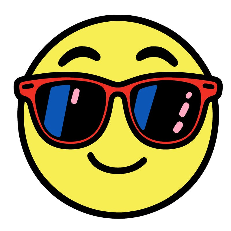 emoji with sunglasses