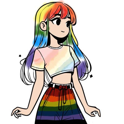 girl in a cute crop top