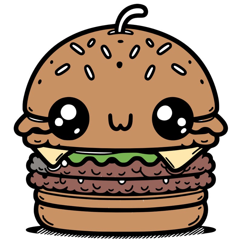 burger cute