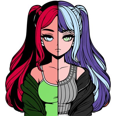 realistic girl split