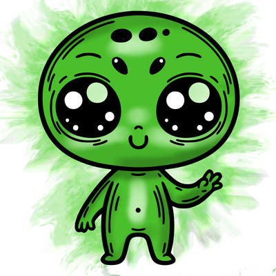 alien cute