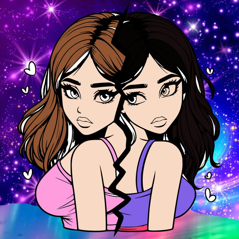 realistic girl split