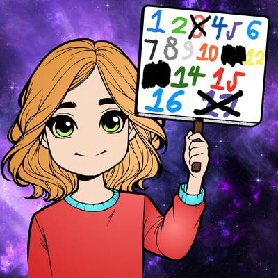 realistic girl holding up a sign