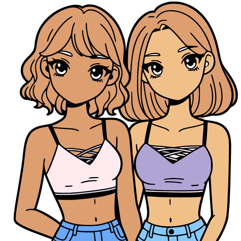 girls with crop tops