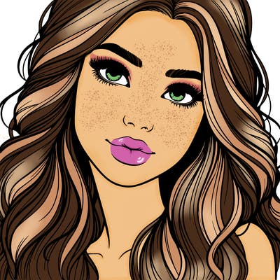 beautiful realistic girl