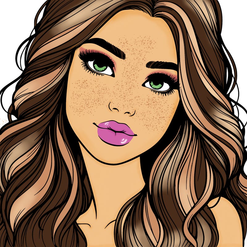 beautiful realistic girl