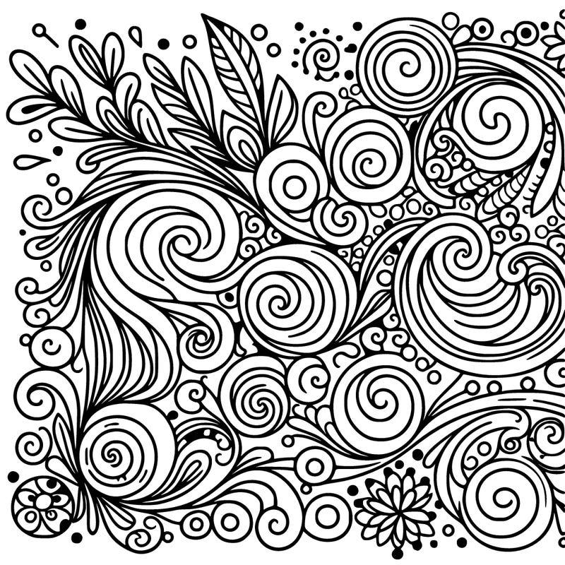 trendy swirly pattern