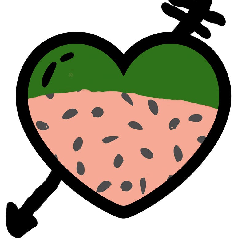 a blank heart