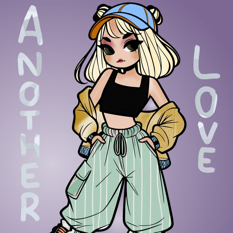 girl in crop top and baggy pants