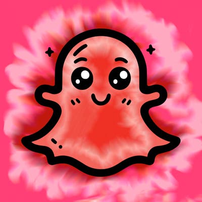 snapchat logo without a face