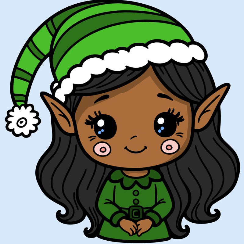 christmas elf girl