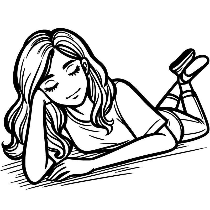 woman laying down