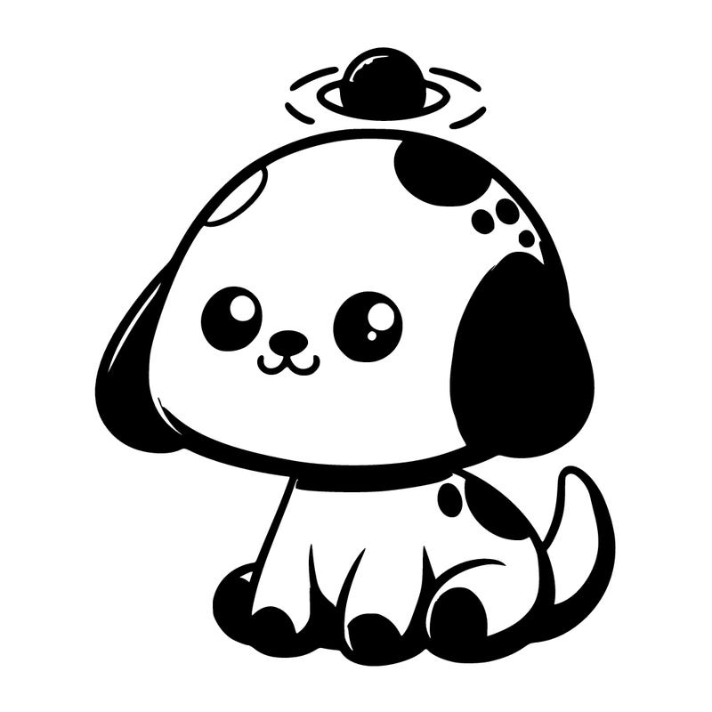 a very cute blue alien that looks like a dog