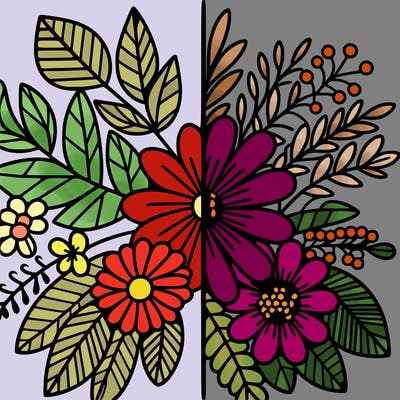 flowers split