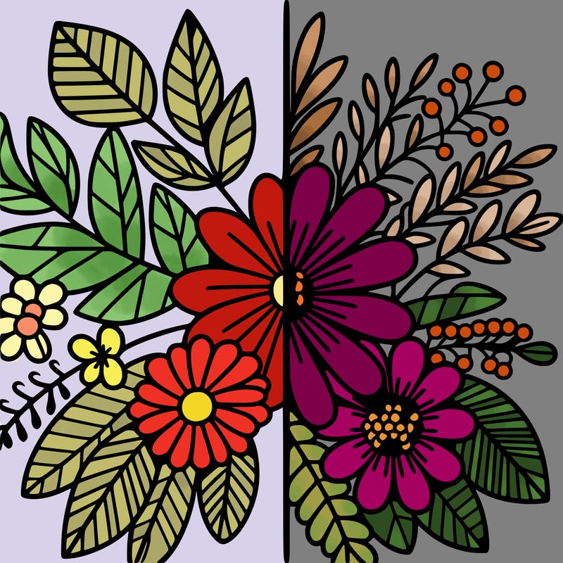flowers split