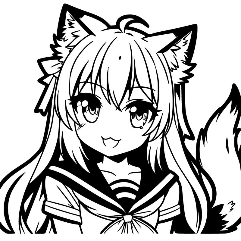 anime wolf girl
