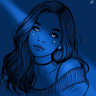 beautiful teenage woman realistic