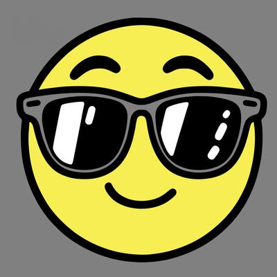 emoji with sunglasses
