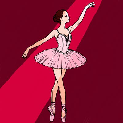 realistic ballerina