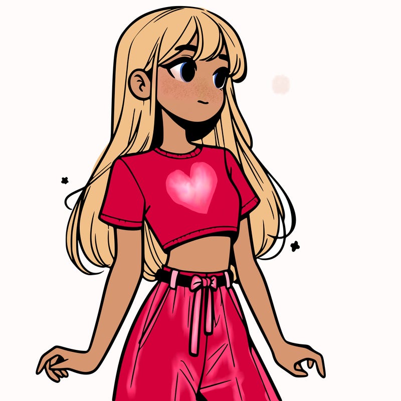 girl in a cute crop top