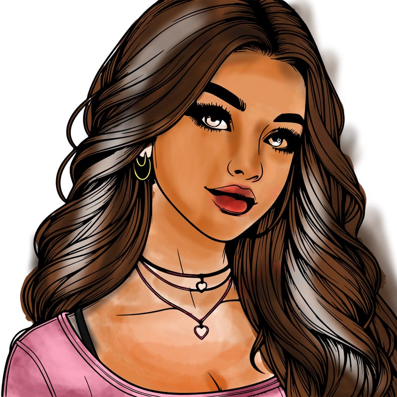 detailed realistic girl