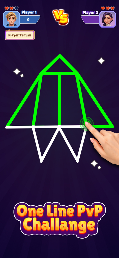 Bomb Chip Battle: 2 Player - Modo de desafio PvP de uma linha em Bomb Chip Battle