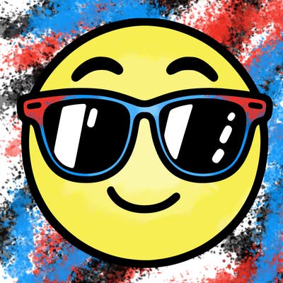 emoji with sunglasses