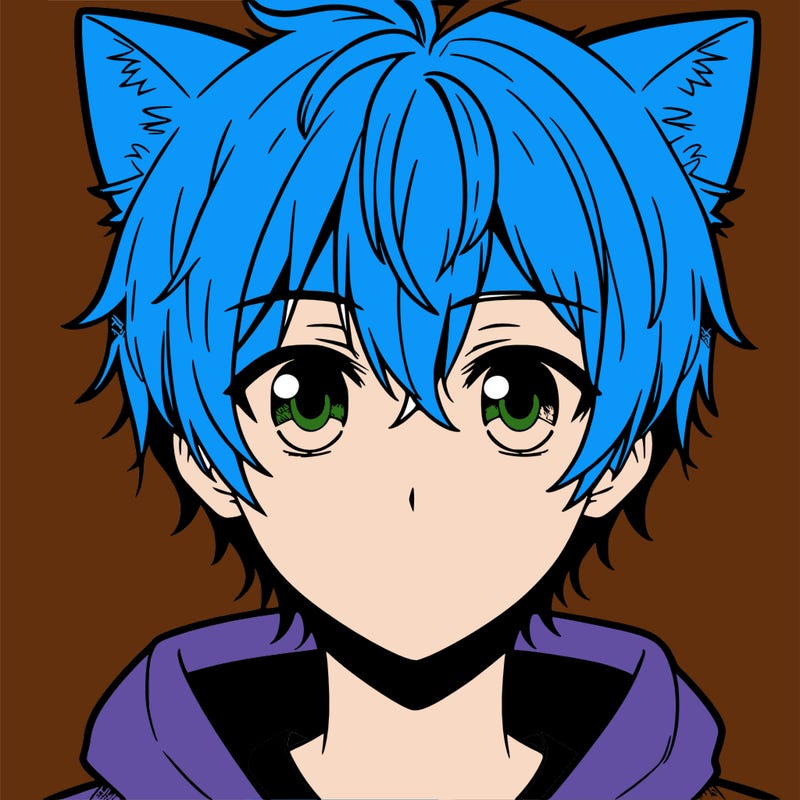 anime boy with cat ears