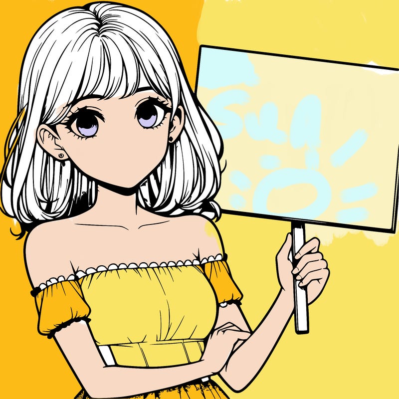 realistic pretty girl holding blank sign
