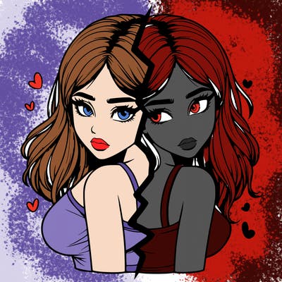 realistic girl split