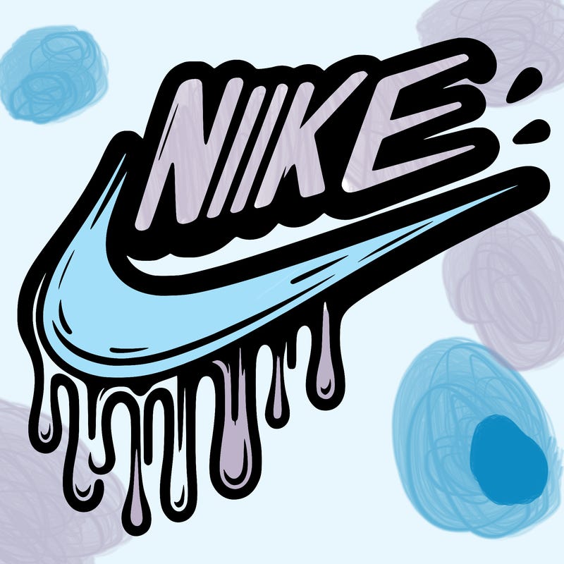 nike swoosh drippy