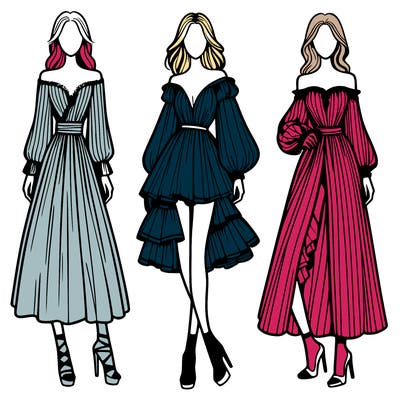 fashion models dresses