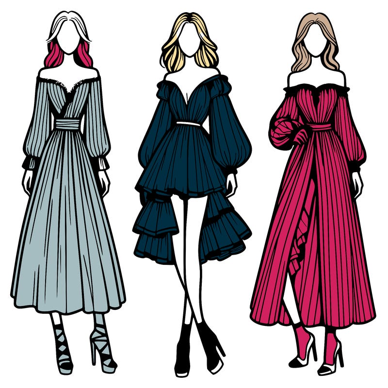 fashion models dresses