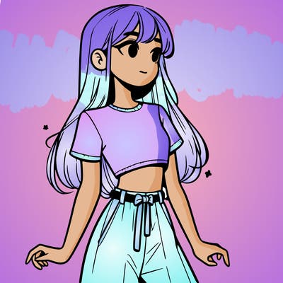 girl in a cute crop top