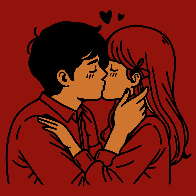 people kissing