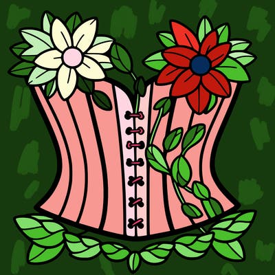 flower corset