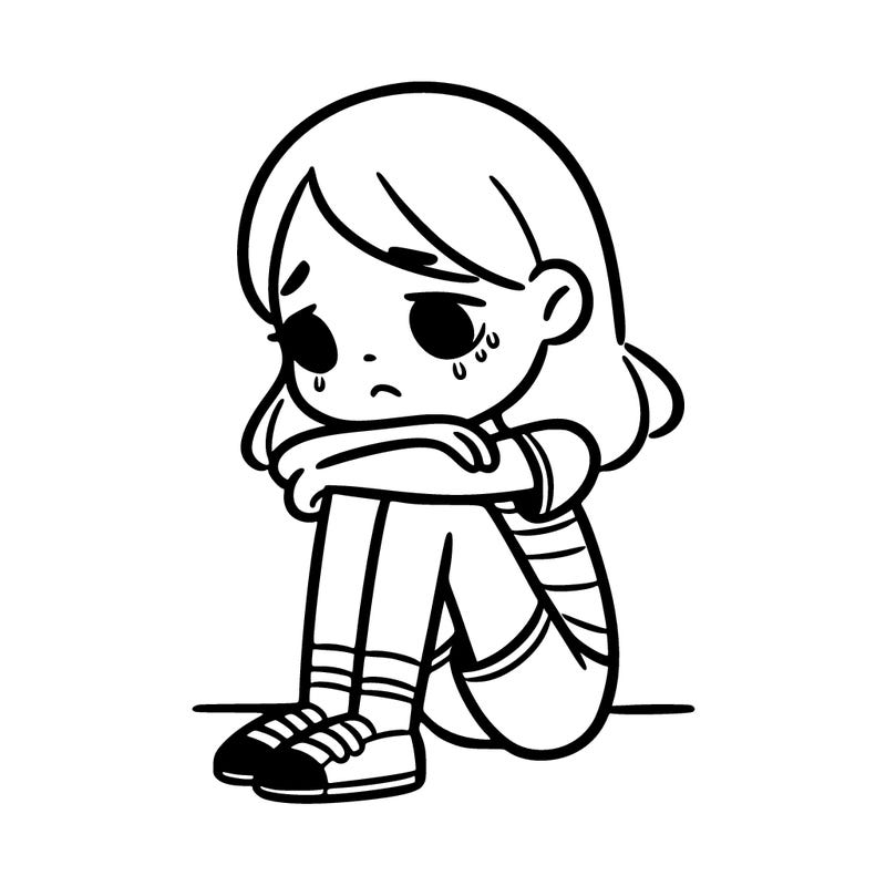 depressed girl