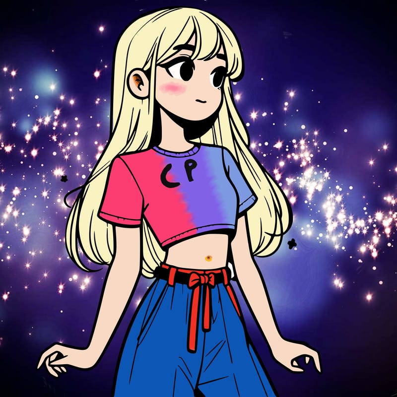 girl in a cute crop top