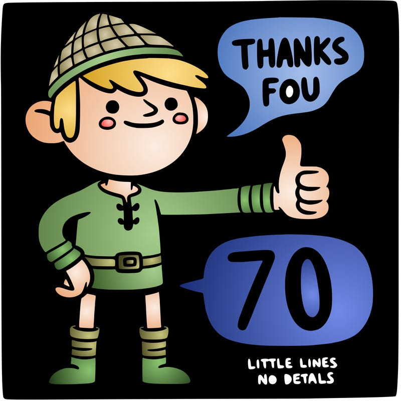 thanks for 70 likes