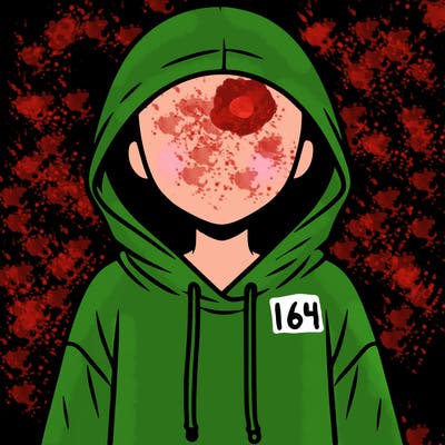 faceless girl in hoodie