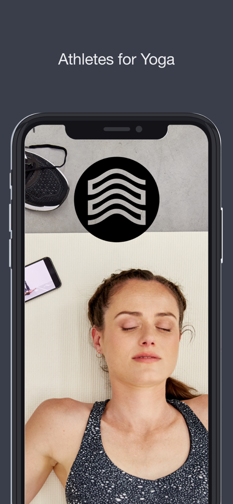 Athletes for Yoga - Athlete resting on a mat during a yoga recovery session