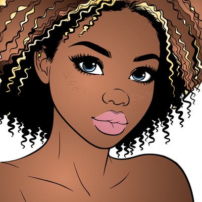 realistic black girl