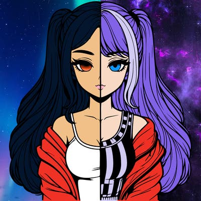 realistic girl split