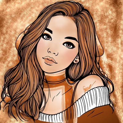 beautiful teenage woman realistic