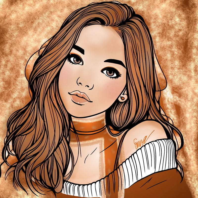 beautiful teenage woman realistic