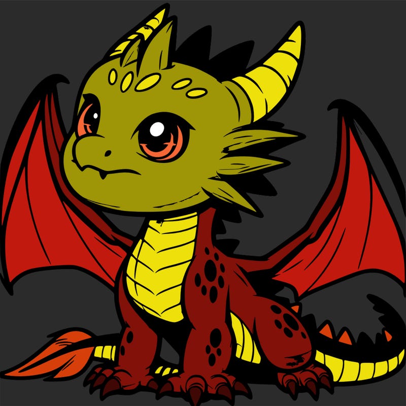 fierce baby night dragon