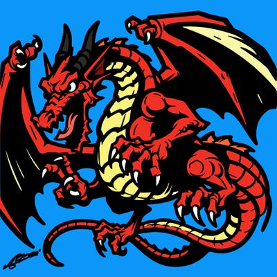 scary dragon
