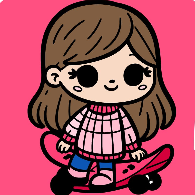 girl with skateboard
